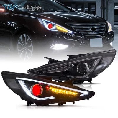 Faros LED Demon Eyes para Hyundai Sonata 2011-2014 lámparas de señal secuencial Foto 1 de 4