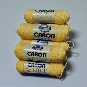 LOT Of 8 Skeins Caron Wintuk Acrylic Yarn Color Jonquil 3256 HTF/Discontinued - Picture 1 of 3