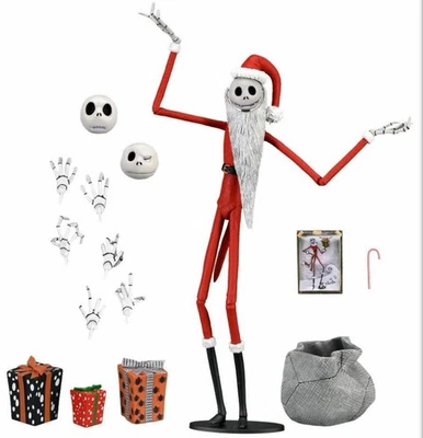 Boneco de ação The Nightmare Before Christmas Ultimate Santa Jack escala 7” - NOVO - Imagem 1 de 2