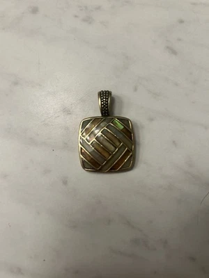 Lia Sophia Pendant Necklace Multi Stone, Triple Chain - Image 1 of 3