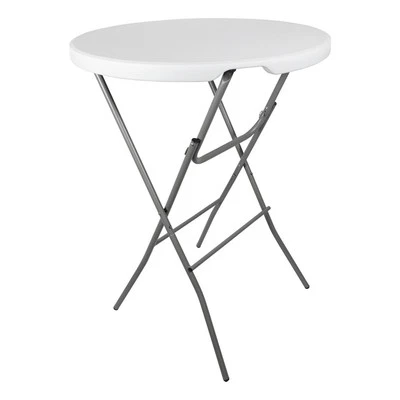 Table mange debout pliable - Diamètre 80cm H110cm - Table haute pliante de bar - - Photo 1/4