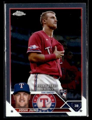 2023 Topps Chrome Update #USC51 Josh Jung Card Texas Rangers - Image 1 of 2
