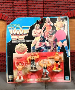 1991 Vintage WWF Hasbro Mini Wrestler Actionfiguren Bushwhackers Neu LESEN WWE - Bild 1 von 23