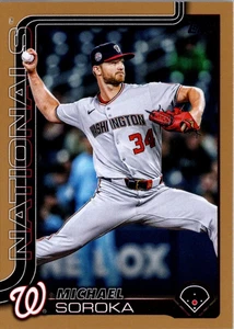 2025 Topps Update Gold #US347 Michael Soroka 1737/2025 Washington Nationals - Bild 1 von 2
