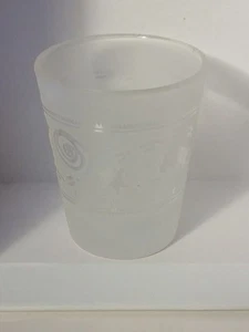 Utah Decorative frosted glass SHOT GLASS vintage - Picture 1 of 2