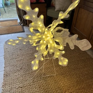 Mr Christmas große funkelnde Schneeflocke für draußen ~ siehe Beschreibung 35 Zoll - Bild 1 von 12