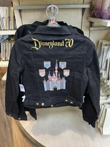 Chaqueta Denim Negra Disneyland 70 Aniversario XS S M L XL 2XL 3XL - Imagen 1 de 2