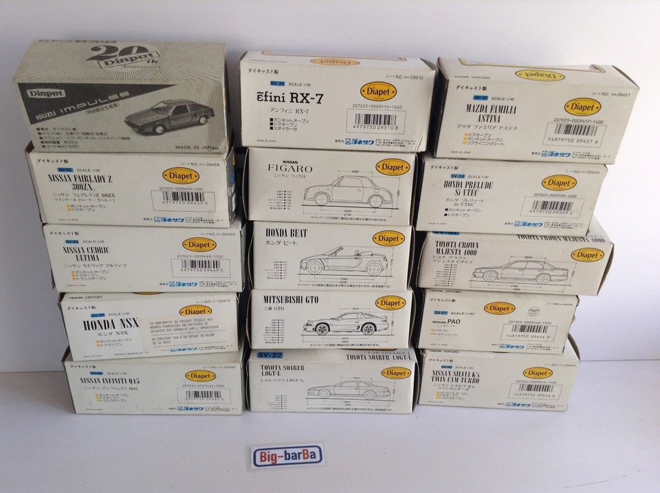 🔥Lot vintage🚗 DIAPET HUGE LOT  EMPTY BOX ORIGINALE JAPAN🔥✨STUPENDA ✨ - Immagine 1 di 1