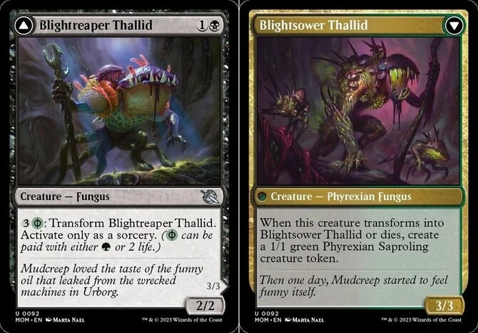 x1 Blightreaper Thallid // Blightsower Thallid - March of the Machines - NM - MT - Image 1 of 1