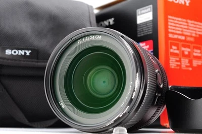 Sony FE 24mm F/1.4 GM SEL24F14GM Lens for Sony E mount w/Filter -Near Mint-#8893 - Image 1 of 4