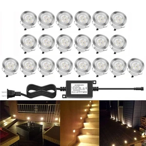 Led Deck Lights Outdoor Waterproof Low Voltage Stainless Steel 1W Outdoor Yar... - Picture 1 of 8