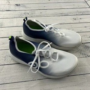Zapato bajo Oofos OOMG Sport LS para hombre blanco azul marino talla 10,5 - Imagen 1 de 4