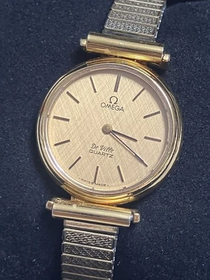 [Bueno] Reloj Pulsera Omega De Ville Cuarzo 1350 No Funciona Foto 1 de 4