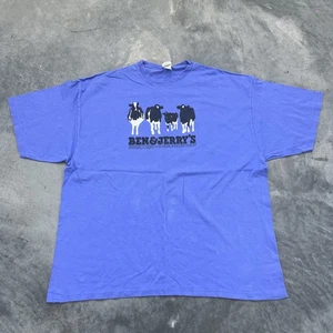 Vintage Ben & Jerry’s Ice Cream T-shirt Purple XXL - Picture 1 of 7