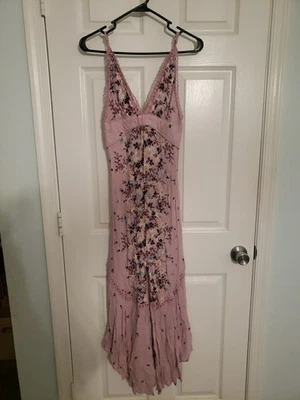 Vestido Free People Intimately Slip Paradise Maxi Rosa Floral Foto 1 de 4
