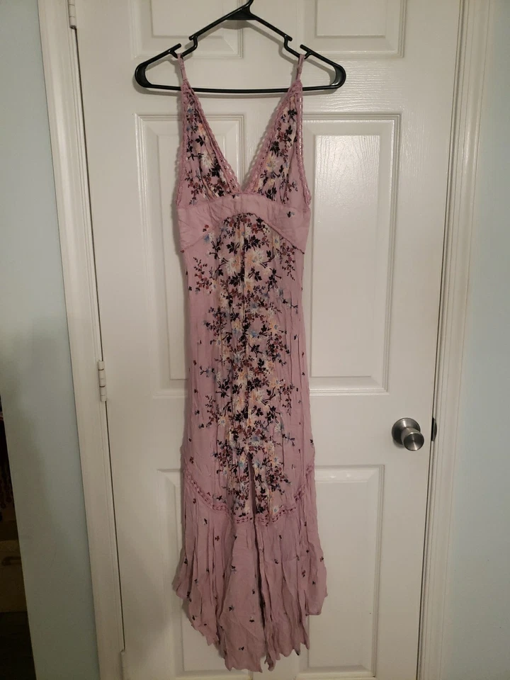 Vestido Free People Intimately Slip Paradise Maxi Rosa Floral Foto 1 de 4