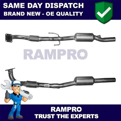 Rampro Catalytic Converter Euro 2 Fits VW Polo 1999-2001 1.6 #1 6X0253058JX - Image 1 of 4