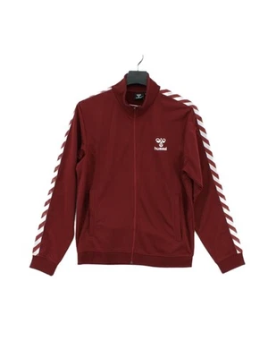 Sudadera con capucha para mujer Hummel XS roja a rayas 100 % poliéster cremallera completa Foto 1 de 4