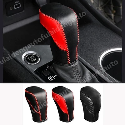 For Nissan Altima 2019-2024 Leather DIY Hand-stitched Car Gear Shift Knob Cover - Imagem 1 de 4