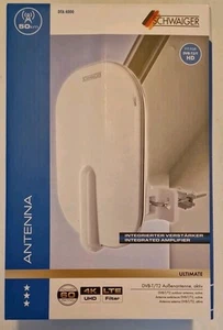 Schwaiger DTA4000 Aktive DVB-T/T2 Flachantenne Außenbereich Verstärkung: 36 dB - Bild 1 von 3