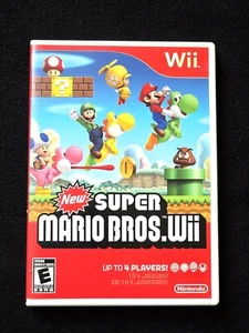 Super Mario Bros. Wii (Nintendo Wii, 2009) Complete with Instructions - Picture 1 of 3
