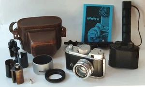 Robot II 2 fotocamera con Carl Zeiss Jena Biotar 1:2 f=4 cm e accessori - Foto 1 di 24