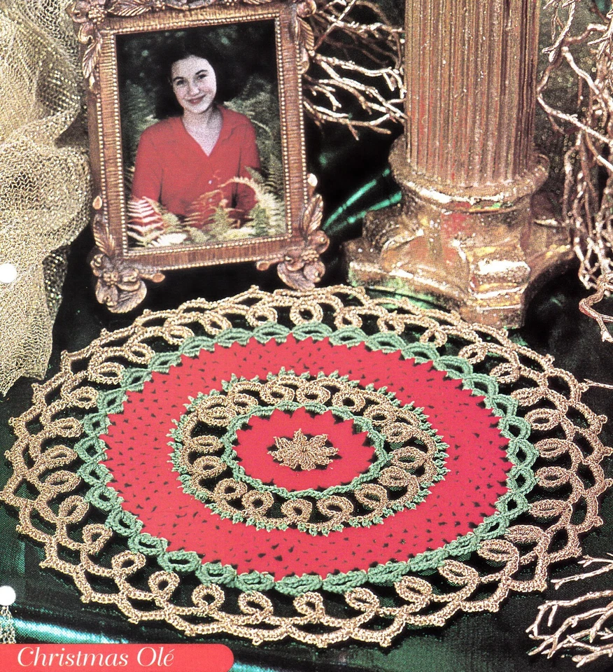 HOWB/Christmas Ole Doily/CROCHET PATTERN INSTRUCTIONS ONLY - Image 1 of 1