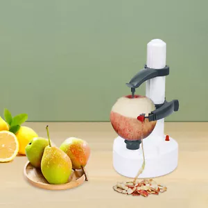 Electric Fruit Peeler Potato Vegetable Peeling Machine 3 Blades Stainless Steel - Picture 1 of 22