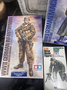 Tamiya WWII Model Kits German Toy Model 1:16 1:25 Lot Of 3 - Picture 1 of 6