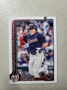2025 Topps Dylan Crews #74 RC Washington Nationals NM Free Shipping - Picture 1 of 2