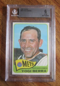 Yogi Berra 1965 Topps #470 Card Graded Beckett BVG 6 EX-MT MLB New York Mets - Bild 1 von 2