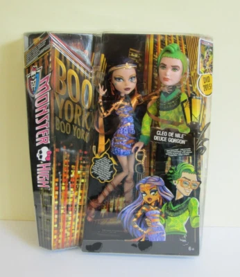 Monster High Cleo de Nile & Deuce Gorgon Boo York Dolls - Comet Crossed Couple. - Image 1 of 4