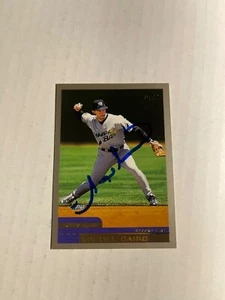 Tampa Bay Rays MIGUEL CAIRO Signed Card - Picture 1 of 1