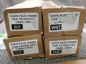 Xerox Gold, Silver, Clear and White Toner for C60 C70, PrimeLink C9065/C9070 - Picture 1 of 1