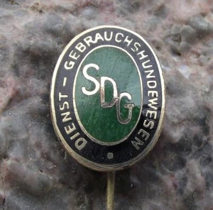 Antique German SDG Dienst Gebrauchshundewesen Dog Sports Association Pin Badge - Picture 1 of 2