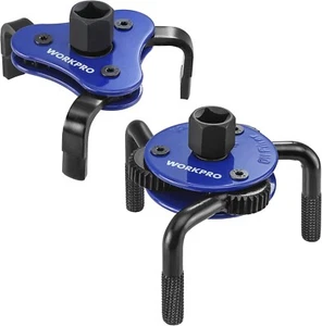 WORKPRO Universal Adjustable Oil Filter Wrench Magnetic Oil Filter Removal 3-Jaw - Picture 1 of 6