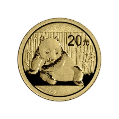 China Gold Panda 1/20 oz 20 Yuan - BU - Random Date - Image 1 of 2