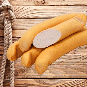 Knackige Bockwürste - geräuchert über Buchenrauch - 500g - 5 Stück - Bild 1 von 3