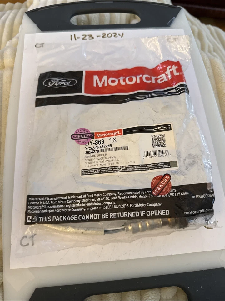 NUEVO Sensor de oxígeno Motorcraft O2 DY-863 Ford Taurus Mercury Sable 3,0 L OHV 1999 Foto 1 de 2
