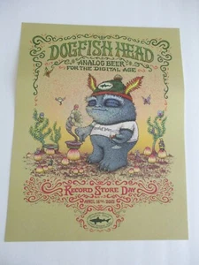 DOGFISH HEAD Poster RSD 2015 Analog Beer 14 X 18 Rare Promotional Poster NEW  - Picture 1 of 3