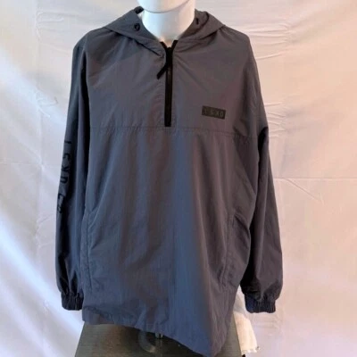 LSKD Pullover Windbreaker Lightweight Anorak Jacket Activewear Gray M - Image 1 of 4