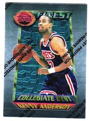 Kenny Anderson 1995-96 Topps Finest NBA Basketball Card #201 - Image 1 of 2