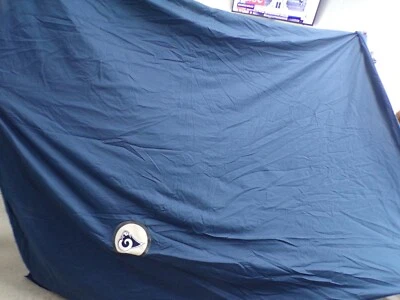 Pottery Barn Teen NFL Los Angeles Rams Patch Duvet Cover Queen Navy READ #9706 - Image 1 of 4