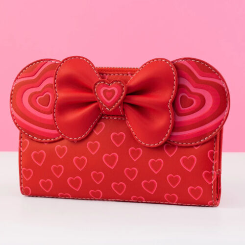 Loungefly x Disney Mickey and Minnie Valentines Day Wallet Purse NEW