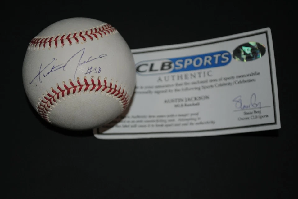 Béisbol autografiado de Austin Jackson con certificado de autenticidad Foto 1 de 1