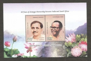 Sudafrica 2018 - Emissione congiunta con India, MS MNH, Oliver Tambo, Deendayal - Foto 1 di 1