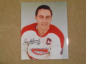 HALL OF FAMER JEAN BELIVEAU CANADIENS 8 X 10 AUTOGRAPH W/COA - Picture 1 of 1