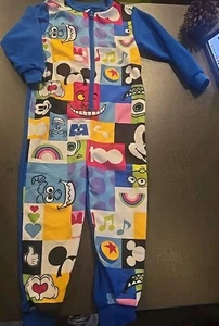 Boys 5-6 years Disney Mickey Mouse Fleece 1onesie Jumpsuit All In One Next D - Picture 1 of 6