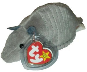 Ty Beanie Baby - TANK the Armadillo (Etiquetas de Canadá)(1995 - 9 líneas con carcasa) MWM - Imagen 1 de 10