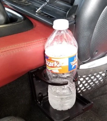 黑色折叠汽车饮料杯架 CUPHOLDER 显示安装在本田 S2000 S2K — 第 1/4 张图片